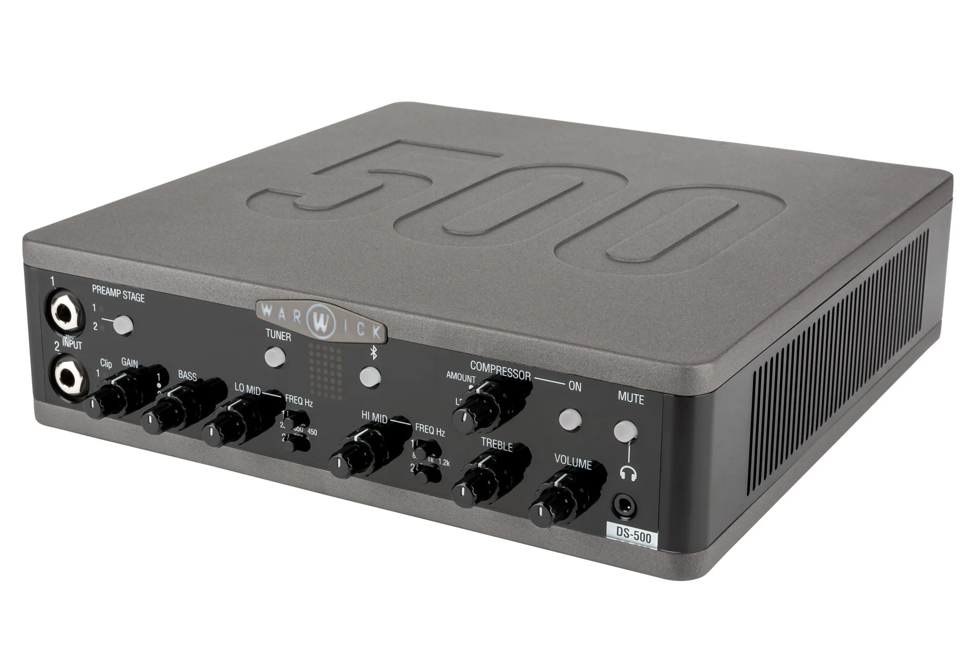 Stage Series DS 500 Double Stage Bass Amp Head with USB-Interface, 500 Watt
